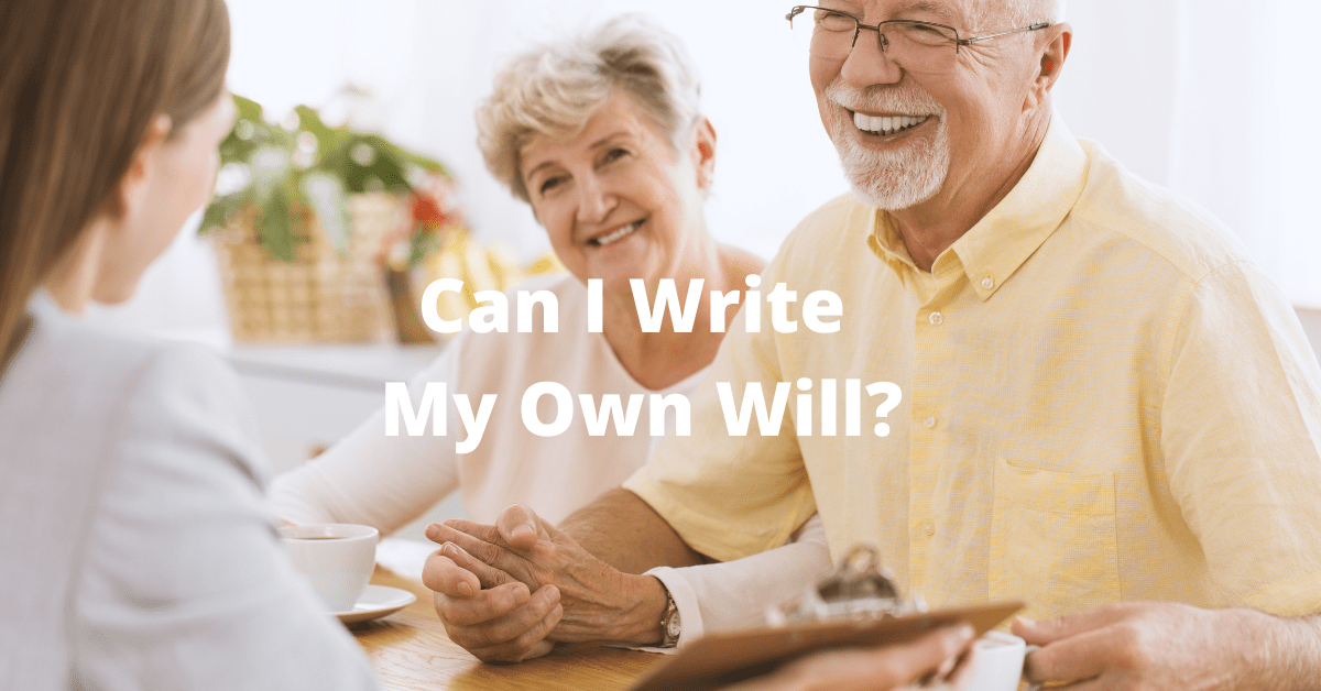 Can I Write My Own Will In Washington State